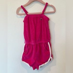 Gap Kids Pink Terrycloth Rainbow Romper